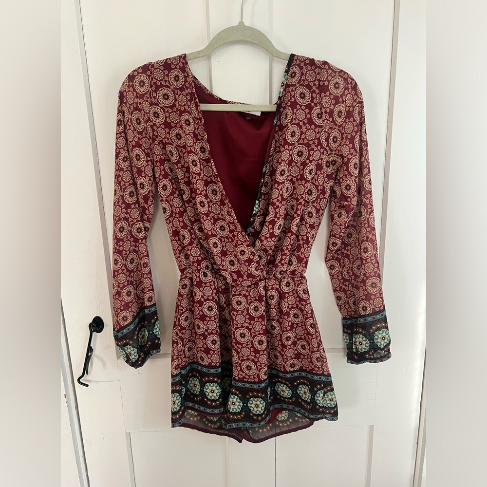 Women's bohemian romper